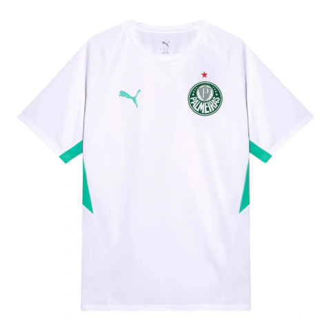 Camisa Palmeiras Treino 26/27 - Torcedor Puma Masculina - Branca e verde