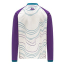 Camisa Fiorentina Pré-jogo II 25/26 manga longa - Torcedor Kappa Masculina - Branca e roxa