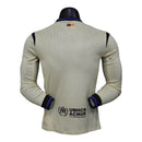 Camisa Barcelona II 25/26 manga longa - Jogador Nike Masculina - Bege