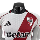 Camisa River Plate I 25/26 manga longa - Jogador Adidas Masculina - Branca e vermelha