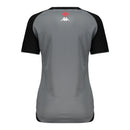 Camisa Vasco da Gama Treino 25/26 - Torcedor Kappa Feminina - Cinza e preta