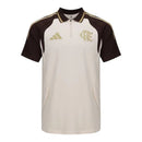 Camisa Polo Flamengo Treino 26/27 - Torcedor Adidas Masculina - Bege e marrom