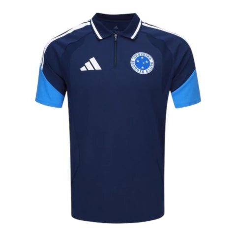 Camisa Polo Cruzeiro Treino 26/27 - Torcedor Adidas Masculina - Azul