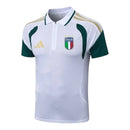 Camisa Polo Seleção Itália Treino 26/27 - Torcedor Adidas Masculina - Branca e verde