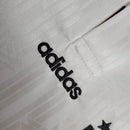 Kit Infantil Alemanha I Retrô 1996 - Adidas - Branco com detalhes em amarelo e vermelho e preto