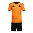 Kit Infantil Roma II 25/26 - Adidas - Laranja e preto