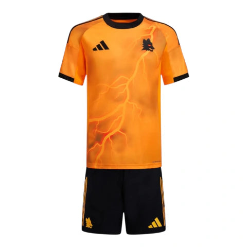Kit Infantil Roma II 25/26 - Adidas - Laranja e preto