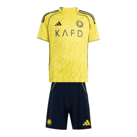 Kit Infantil Al-Nassr I 25/26 - Adidas - Amarelo e azul