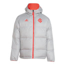 Jaqueta Corta-Vento Dupla Face Internacional 25/26 - Masculina Adidas - Cinza e vermelha