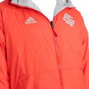 Jaqueta Corta-Vento Dupla Face Internacional 25/26 - Masculina Adidas - Cinza e vermelha
