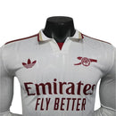 Camisa Arsenal III 25/26 manga longa - Jogador Adidas Masculina - Branca com detalhes em vinho