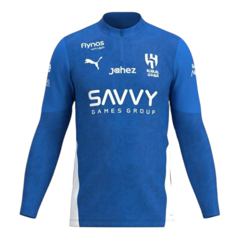 Camisa Al-Hilal Treino 25/26 manga longa - Torcedor Puma Masculina - Azul