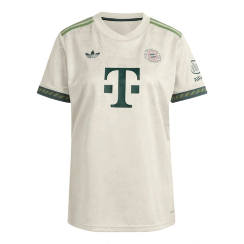 Camisa Bayern de Munique Edição Especial Oktoberfest 25/26 - Torcedor Adidas Feminina - Bege e verde