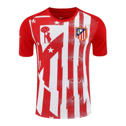 Camisa Atlético de Madrid Pré-jogo I 25/26 - Torcedor Nike Masculina - Vermelha e branca