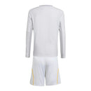 Kit Infantil Real Madrid I 25/26 manga longa - Adidas - Branco