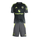 Kit Infantil Manchester United Goleiro 25/26 - Adidas - Cinza