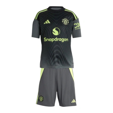Kit Infantil Manchester United Goleiro 25/26 - Adidas - Cinza