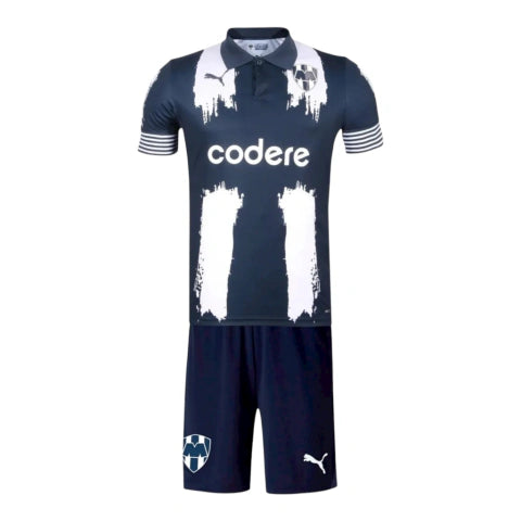 Kit infantil Monterrey Edição especial Mundial de Clubes I 25/26 - Puma - Azul com detalhes em branco