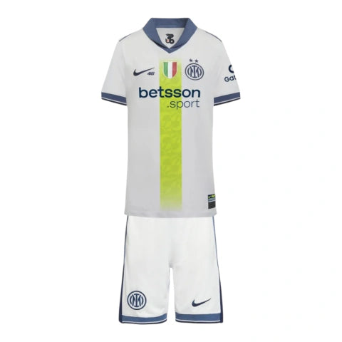 Kit Infantil Inter de Milão II 24/25 - Nike - Branco com detalhes em azul