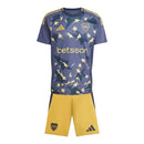 Kit Infantil Boca Juniors III 25/26 - Adidas - Azul com detalhes em amarelo
