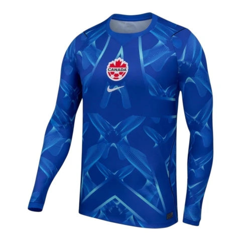 Camisa Seleção Canadá Goleiro 26/27 manga longa - Torcedor Nike Masculina - Azul