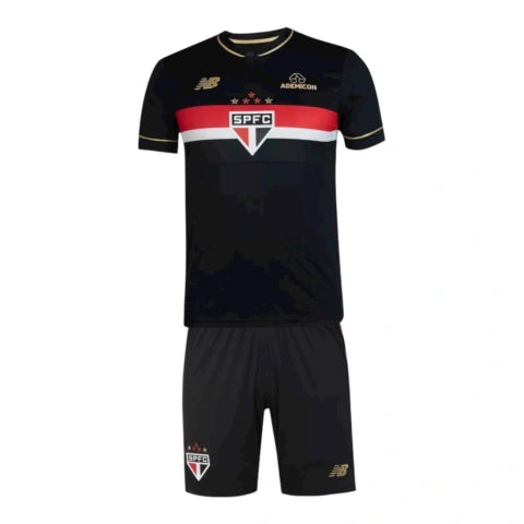 Kit Infantil São Paulo III 25/26 - New Balance - Preto