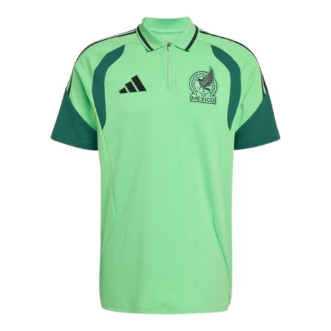 Camisa Polo Seleção México Treino 26/27 - Torcedor Adidas Masculina - Verde