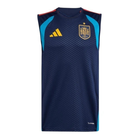 Camisa regata Seleção Espanha Treino 26/27 - Torcedor Adidas Masculina - Azul