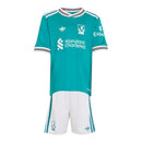 Kit Infantil Liverpool III 25/26 - Adidas - Verde e branco