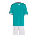 Kit Infantil Liverpool III 25/26 - Adidas - Verde e branco