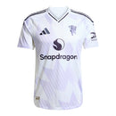 Camisa Manchester United II 25/26 - Torcedor Adidas Masculina - Branca com detalhes em roxo