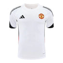 Camisa Manchester United Treino 25/26 - Torcedor Adidas Masculina - Branca