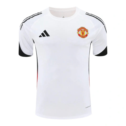 Camisa Manchester United Treino 25/26 - Torcedor Adidas Masculina - Branca