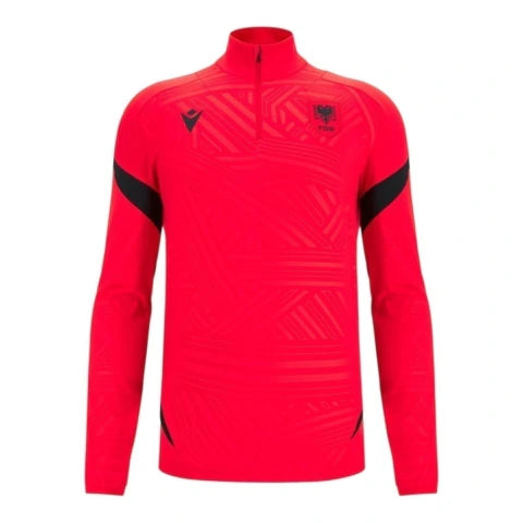 Camisa Seleção Albânia Pré-jogo 26/27 manga longa - Torcedor Macron Masculina - Vermelha - (cópia)