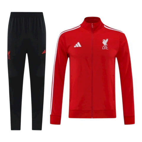 Conjunto Liverpool Treino 24/25 - Masculino Nike - Vermelho e preto