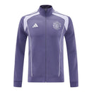 Jaqueta Corta-Vento Manchester United Treino 25/26 - Masculino Adidas - Roxa