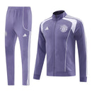 Conjunto Manchester United Treino 25/26 - Masculino Adidas - Roxo