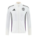 Jaqueta Corta-Vento Manchester United Treino 25/26 - Masculino Adidas - Branca