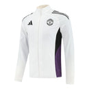 Jaqueta Corta-Vento Manchester United Treino 25/26 - Masculino Adidas - Branca