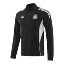 Jaqueta Corta-Vento Newcastle 25/26 - Masculina Adidas - Preta com listras brancas
