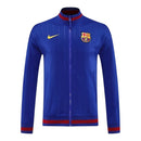 Jaqueta Corta-Vento Barcelona Treino 25/26 - Masculina Nike - Azul com detalhes em vermelho