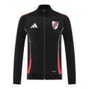 Jaqueta Corta-Vento River Plate 25/26 - Masculina Adidas - Preta e vermelha