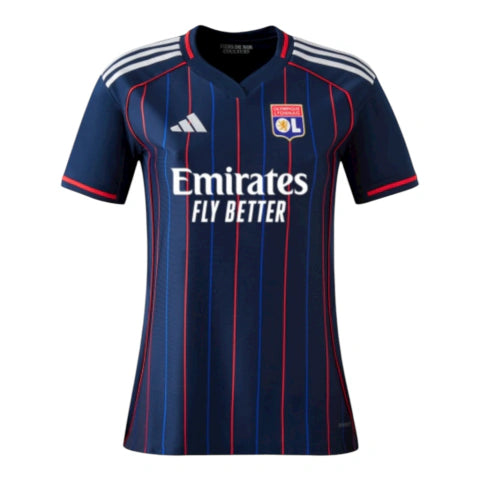 Camisa Lyon II 25/26 - Torcedor Adidas Feminina - Azul e vermelha