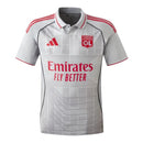 Camisa Lyon III 25/26 - Torcedor Adidas Masculina - Cinza e vermelha