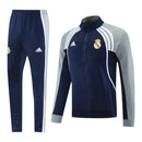Conjunto Real Madrid 25/26 - Masculino Adidas - Azul e cinza