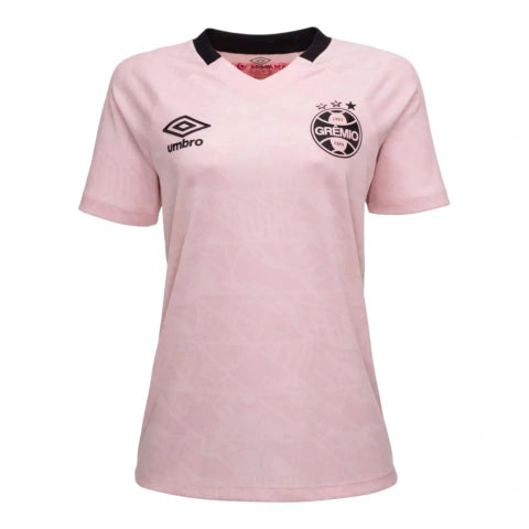 Camisa Grêmio Edição Outubro Rosa 25/26 - Torcedor Umbro Feminina - Rosa