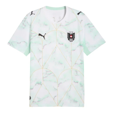 Camisa Seleção Áustria II 26/27 - Torcedor Puma Masculina - Branca com detalhes em verde