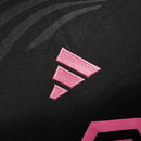 Camisa Inter Miami II 23/24 manga longa - Torcedor Adidas Masculina - Preta com detalhes em rosa