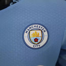 Camisa Manchester City I manga longa 24/25 - Jogador Puma Masculina - Azul