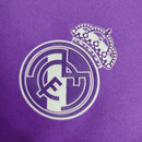 Camisa Retrô Real Madrid II 2017/2018 manga longa - Adidas Masculina - Roxa com detalhes em branca